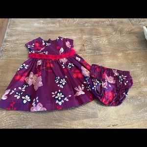 Tea Collection Girls Dress and Diaper Cover 12-18 months